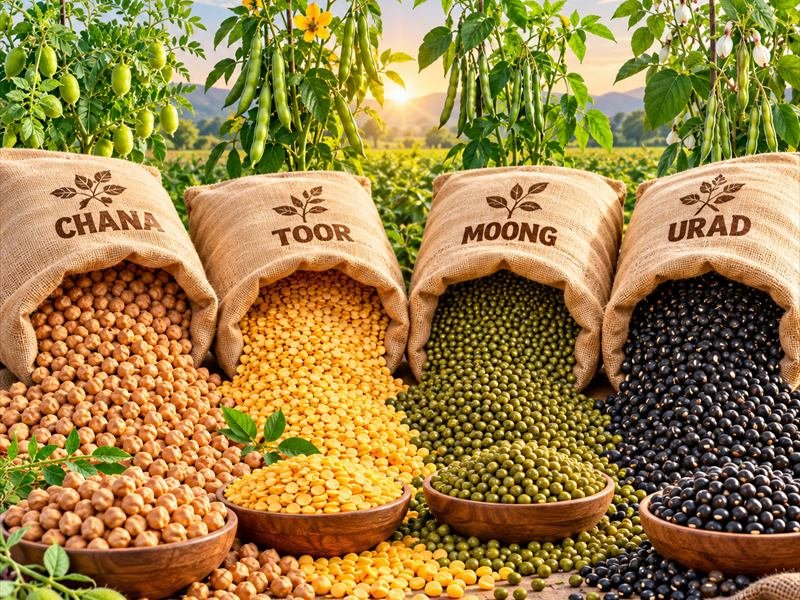 Assorted pulses and dals