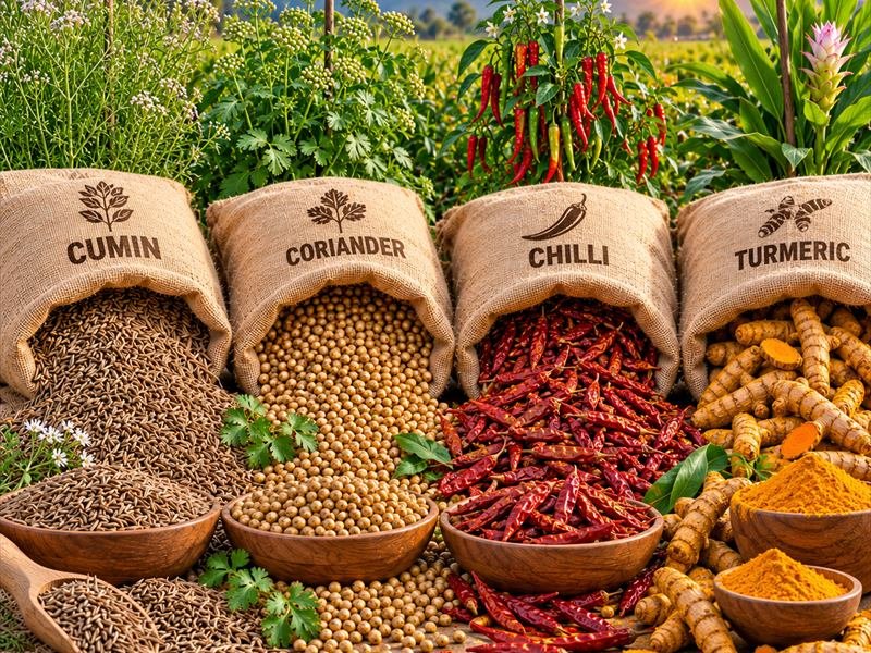 Assorted whole spices